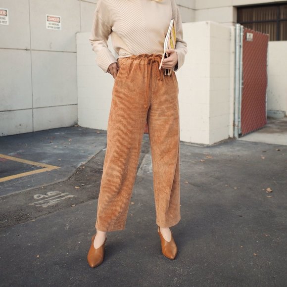 Isabel Marant Pants - Isabel Marant Roy Oversize Corduroy Pants 38